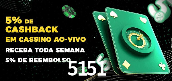 Promoções do cassino ao Vivo 5151